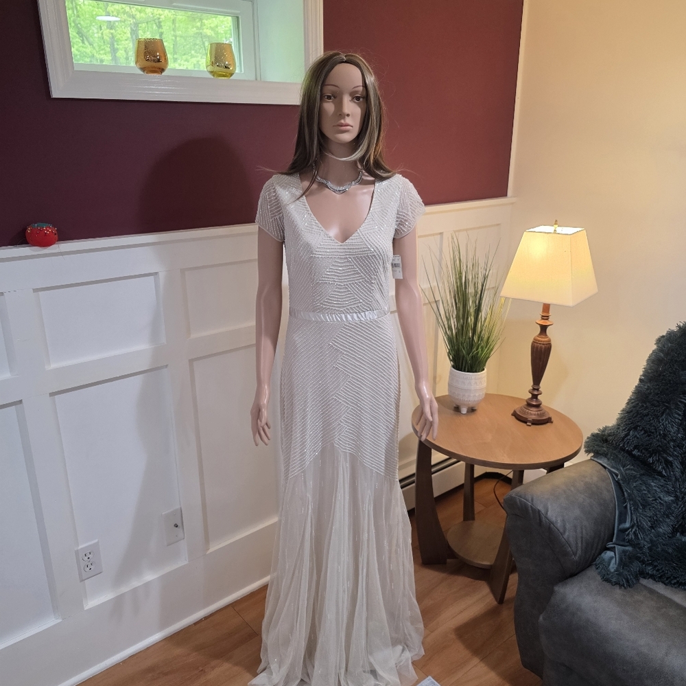 Adrianna Papell -  Cream Evening Gown